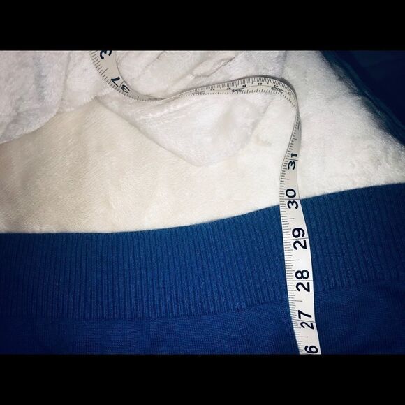 Lands End V Neck Sweater Men's Large Blue - Picture 6 of 9